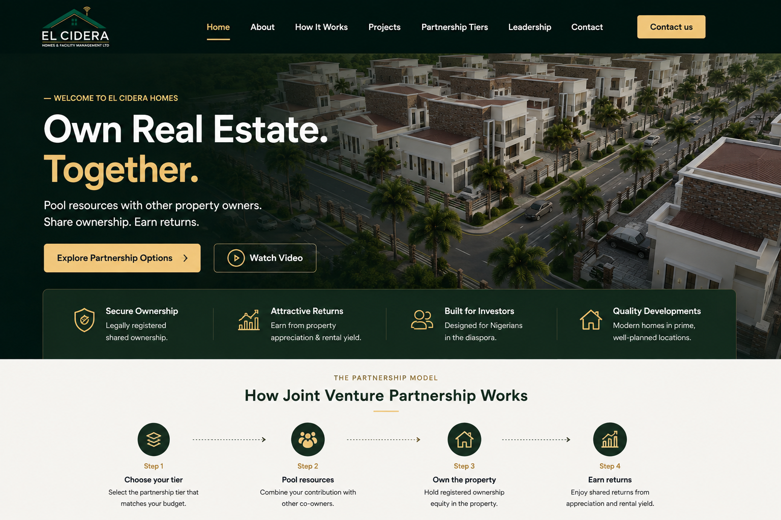 El Cidera Homes — Real Estate Lead System